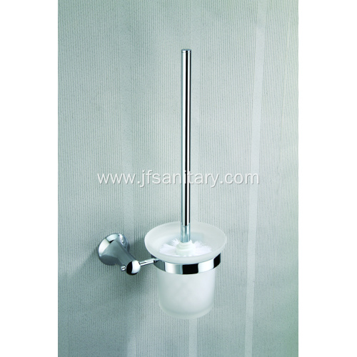 Toilet Brush With Wall Holder Chrome Set